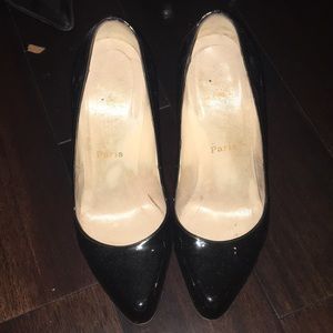 Authentic black Christian Louboutin heels sz 39